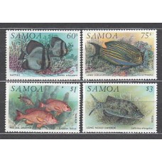 Samoa - Correo Yvert 755/8 ** Mnh Fauna Marina. Peces