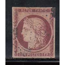 Francia - Correo 1849 Yvert 6 Usado