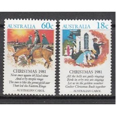 Australia - Correo 1981 Yvert 756/57 ** Mnh Navidad