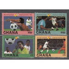 Ghana - Correo 1982 Yvert 756/9 ** Mnh  Deportes fútbol