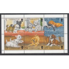 Gibraltar - Correo 1996 Yvert 758/63 ** Mnh Fauna perros