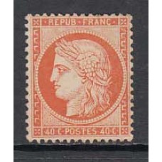 Francia - Correo 1870 Yvert 38 * Mh