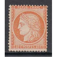 Francia - Correo 1870 Yvert 38 (*) Mng