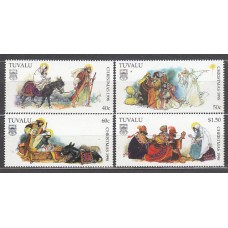 Tuvalu - Correo Yvert 760/3 ** Mnh Navidad