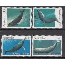 Australia - Correo 1982 Yvert 763/6 ** Mnh Fauna Marina. Ballenas