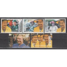 Bahamas - Correo 1992 Yvert 763/67 ** Mnh Isabel II