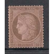 Francia - Correo 1875 Yvert 54 * Mh