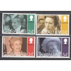 Gibraltar - Correo 1996 Yvert 764/7 ** Mnh Mujeres célebres