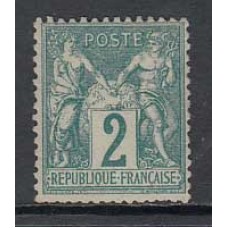 Francia - Correo 1876 Yvert 62 * Mh