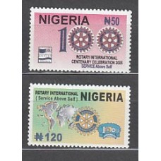 Nigeria - Correo Yvert 765/6 ** Mnh  Club Rotary