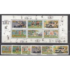 Africa del Sur Yvert Correo 766/71 + Hb 29 ** Mnh  Deportes