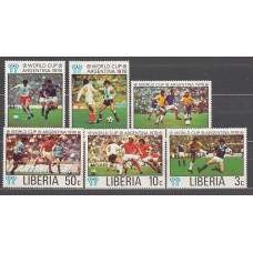 Liberia - Correo 1978 Yvert 766/71 ** Mnh  Deportes fútbol