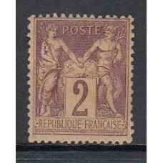 Francia - Correo 1877 Yvert 85 (*) Mng