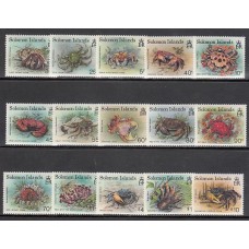 Salomon - Correo Yvert 767/81 ** Mnh Fauna. Cangrejos