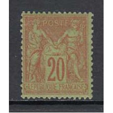 Francia - Correo 1884 Yvert 96 * Mh
