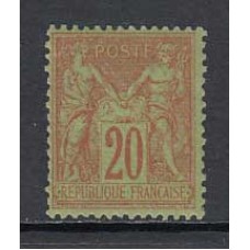 Francia - Correo 1884 Yvert 96 * Mh