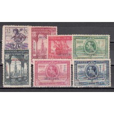 Guinea Sueltos 1929 Edifil 191/2M+197M+199/200M * Mh  Sobrecarga Muestra