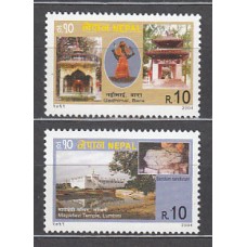 Nepal - Correo Yvert 769/70 ** Mnh  Templios