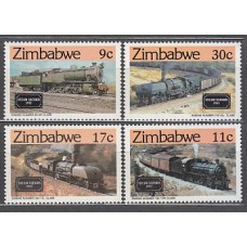 Zimbabwe Correo Yvert 77/80 ** Mnh  Trenes