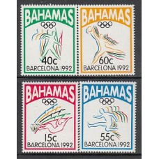 Bahamas - Correo 1992 Yvert 773/6 ** Mnh Olimpiadas de Barcelona