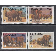 Uganda - Correo Yvert 774/7 ** Mnh  Fauna