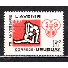 Uruguay - Correo 1969 Yvert 776 ** Mnh Deportes. Gimnasia
