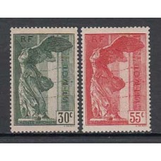 Francia - Correo 1937 Yvert 354/5 * Mh  Victoria de Samotracia