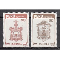 Peru - Correo 1984 Yvert 778/9 ** Mnh Escudos