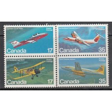 Canada - Correo 1981 Yvert 779/82 ** Mnh Aviones
