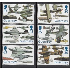 Guernsey - Correo 1998 Yvert 779/84 ** Mnh Aviones