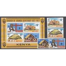 Kenya - Correo Yvert 78/81+Hb 6 ** Mnh