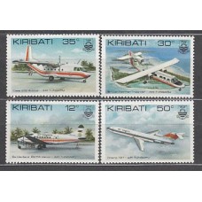 Kiribati - Correo Yvert 78/81 ** Mnh Aviones