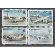 Kiribati - Correo Yvert 78/81 ** Mnh Aviones