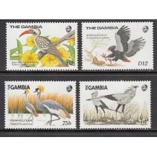 Gambia - Correo 1989 Yvert 781/4 ** Mnh  Fauna aves