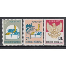 Indonesia - Correo 1977 Yvert 784/6 ** Mnh  Elecciones generales