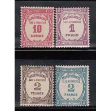 Francia - Tasa Yvert 56-59-61/2 ** Mnh