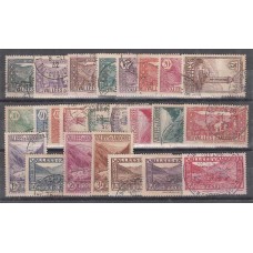 Andorra Francesa Correo 1932 Yvert 24/45 usado Paisajes