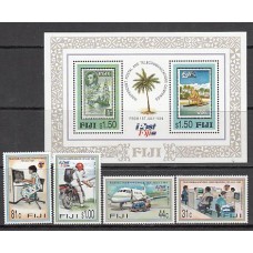 Fidji - Correo Yvert 787/90+H 21 ** Mnh