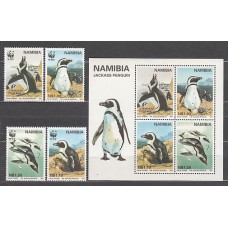 Namibia - Correo Yvert 790/3+Hb 28 ** Mnh  Fauna aves