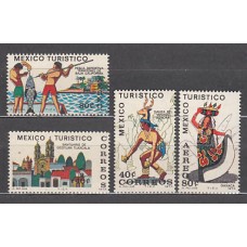 Mexico - Correo 1973 Yvert 791/2 + A 352/3 ** Mnh Turismo