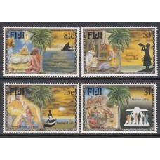 Fidji - Correo Yvert 795/8 ** Mnh Navidad