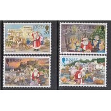 Jersey - Correo 1997 Yvert 799/802 ** Mnh Navidad