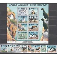 Jersey - Correo 1998 Yvert 806/13+H.21 ** Mnh Fauna aves