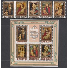 Cook - Correo Yvert 810/4+H.146 ** Mnh Navidad. Pinturas