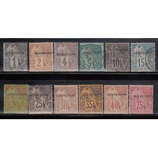 Guadalupe - Correo Yvert 14/25 */usado Mh/usado  Falta nº 26