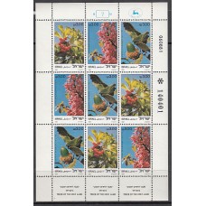 Israel - Correo 1981 Yvert 813/5 Hojita ** Mnh  Flores