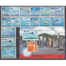 Virgenes - Correo Yvert 815/29+Hb 88 ** Mnh Fauna peces