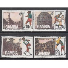 Gambia - Correo 1989 Yvert 817/20 ** Mnh  Deportes fútbol