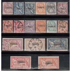 Marruecos Frances - Correo 1918 Yvert 80/97 usado