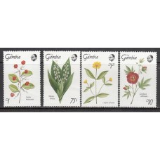 Gambia - Correo 1989 Yvert 821/4 ** Mnh  Flora